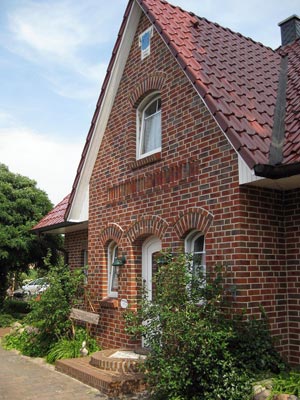 Eingang Fischers Friesenhus - große Ferienwohnung in der 1. Etage